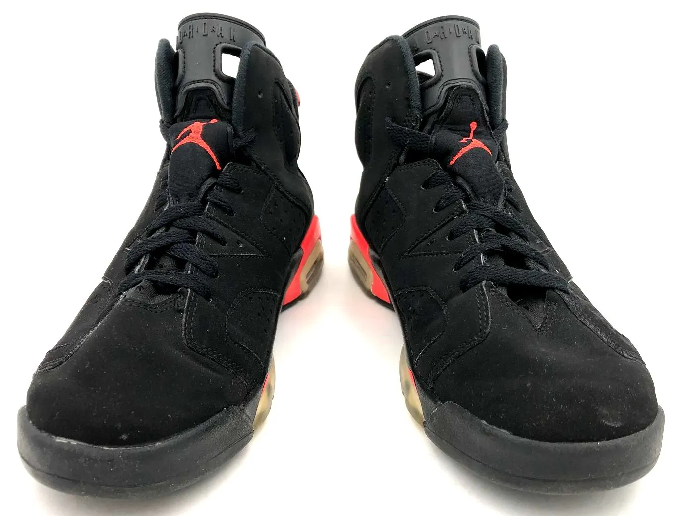 Nike Air Jordan 6 Retro GS 2019 'Infrared' & Black Sneakers - Size 7Y ( COA)
