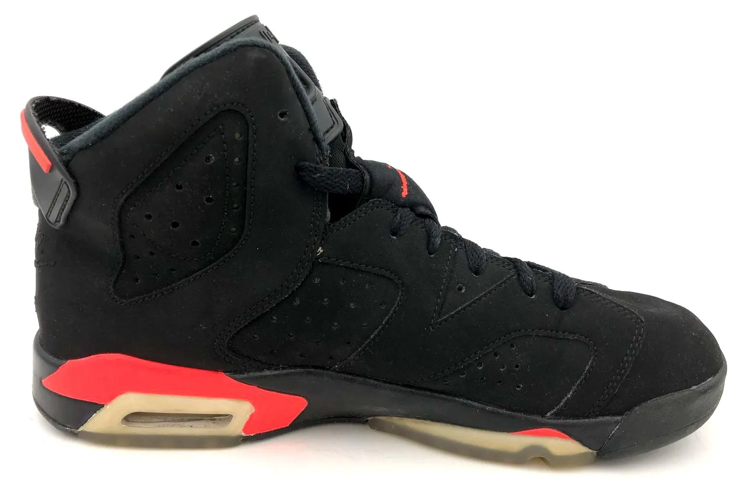 Nike Air Jordan 6 Retro GS 2019 'Infrared' & Black Sneakers - Size 7Y ( COA)