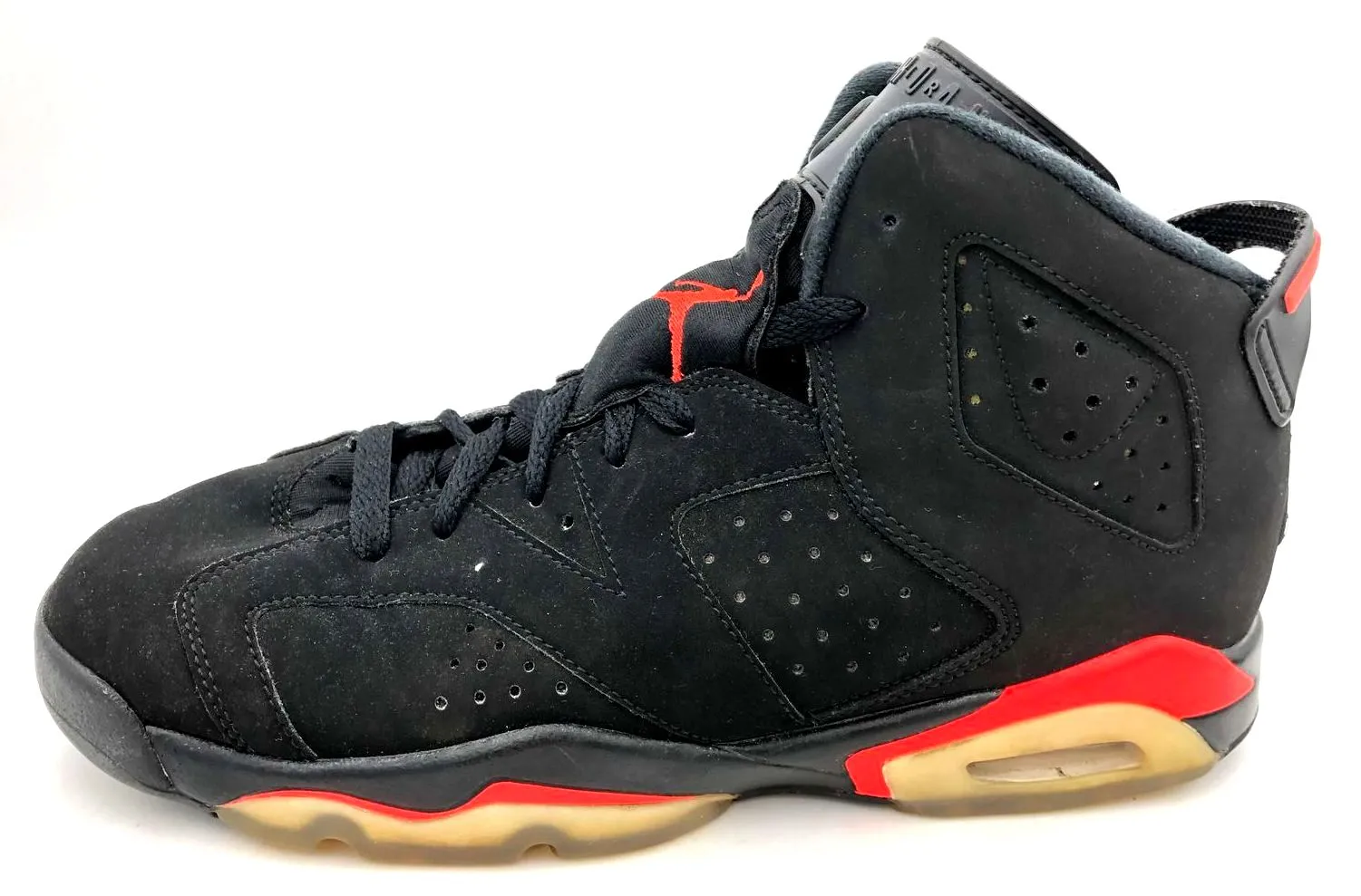 Nike Air Jordan 6 Retro GS 2019 'Infrared' & Black Sneakers - Size 7Y ( COA)