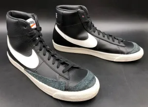 Nike Blazer Mid '77 Vintage Men's 'Black Sail' & White Sneakers - Sz 10.5 ( COA)