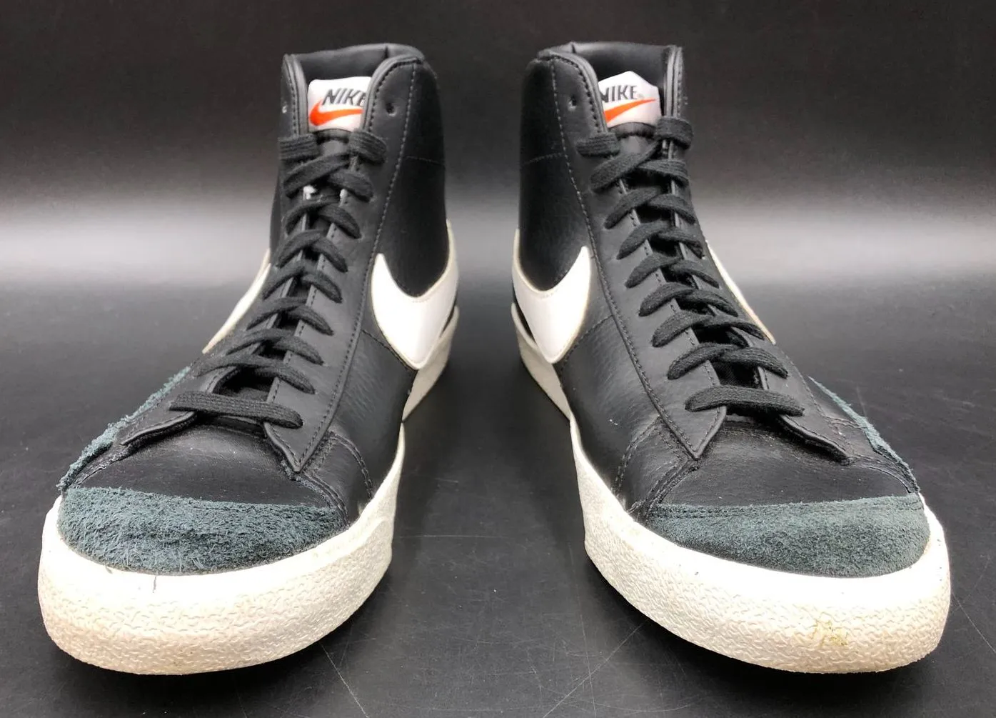 Nike Blazer Mid '77 Vintage Men's 'Black Sail' & White Sneakers - Sz 10.5 ( COA)