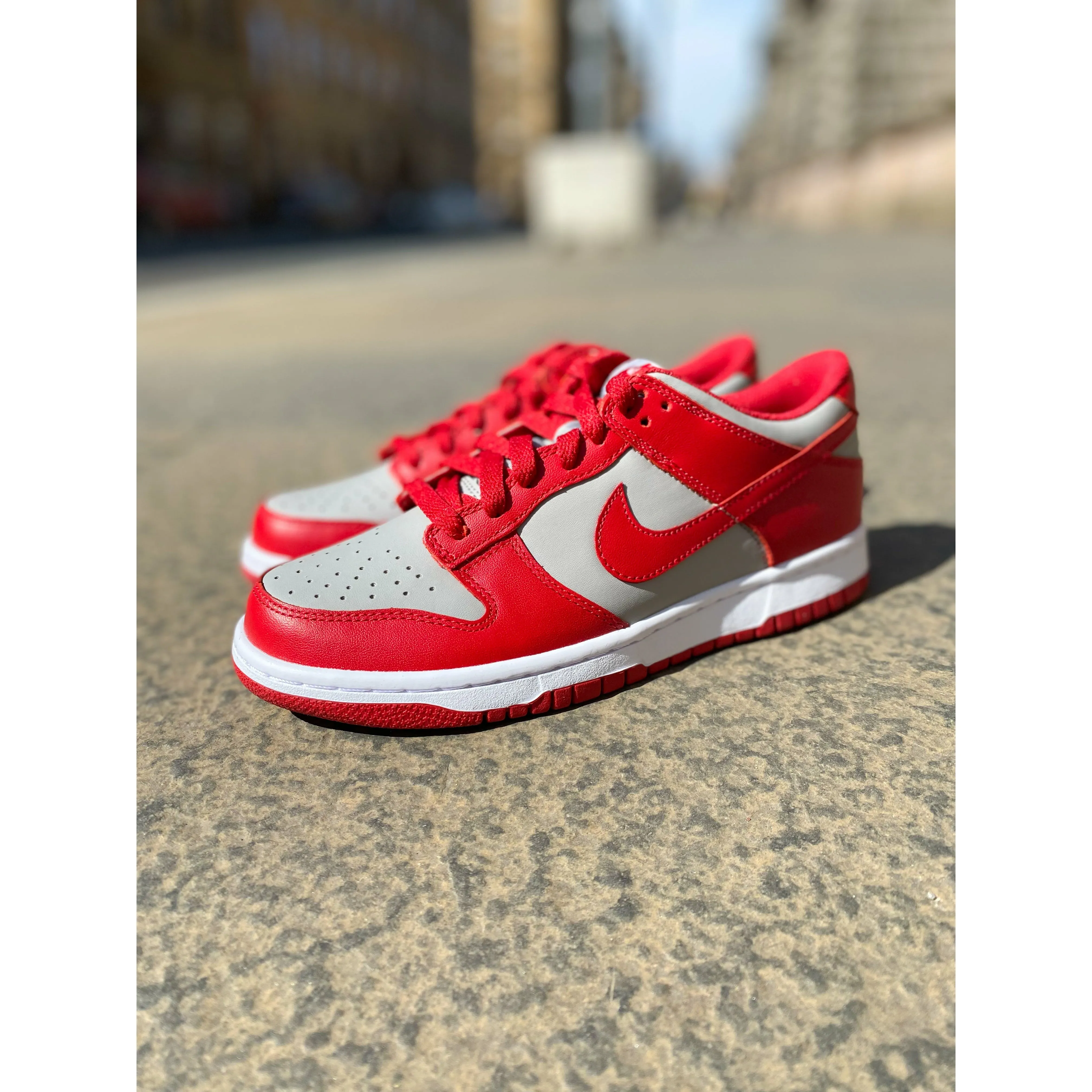 Nike Dunk Low Retro Medium Grey Varsity Red UNLV (GS) (2020)
