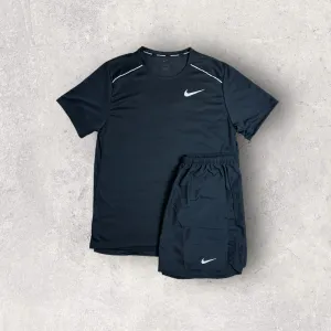 NIKE MILER 1.0 BLACK T-SHIRT / SHORT