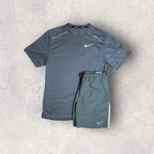 NIKE MILER 1.0 GREY T-SHIRT / SHORT