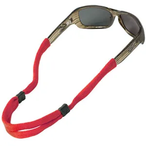 No-Tail Adjustable Standard End Cotton Eyewear Retainers - Red