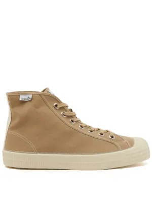 Novesta Star Dribble Contrast High Top in Sezam Beige Ecru