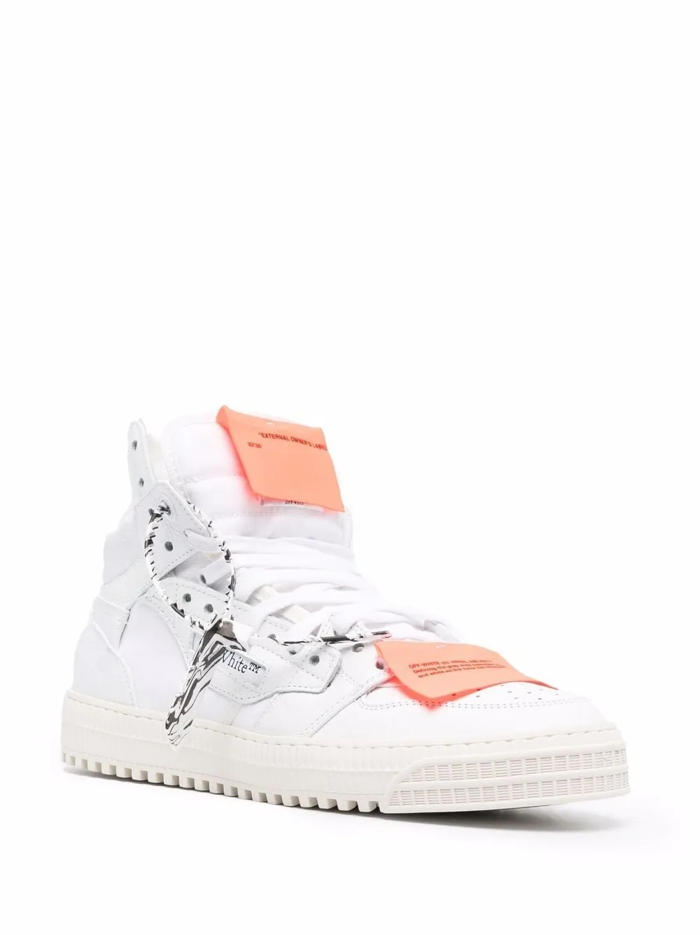 OFF-WHITE Off Court 3.0 Leather Sneakers White