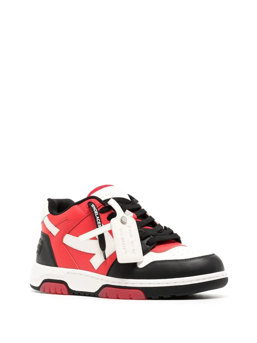 OFF-WHITE Out Of Office Calf Leather Black/Red