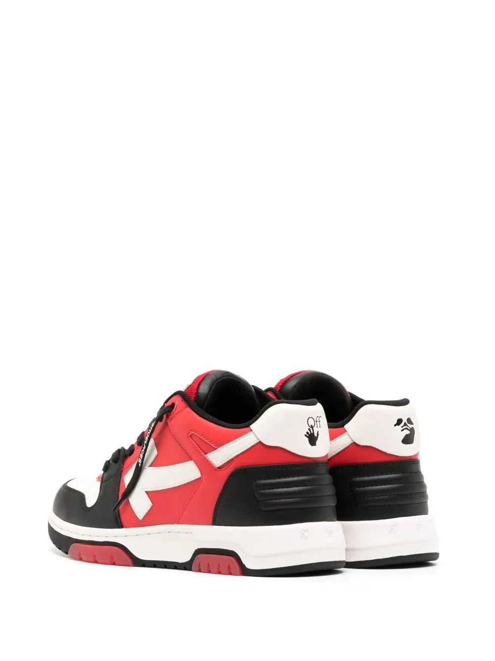 OFF-WHITE Out Of Office Calf Leather Black/Red