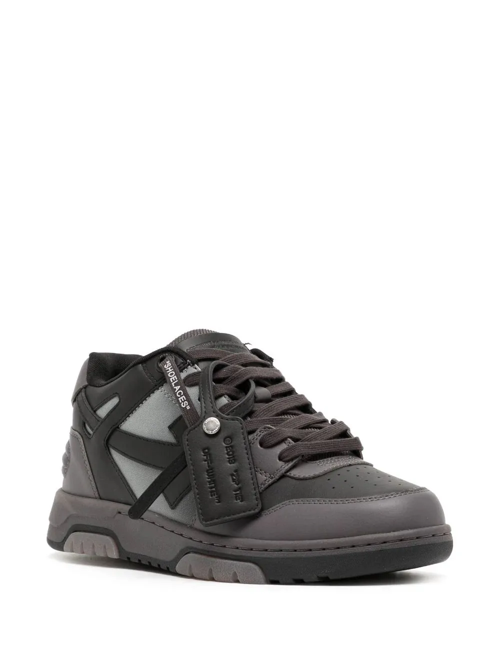 OFF-WHITE Out Of Office Leather Gradient Black/Light Grey