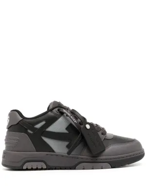 OFF-WHITE Out Of Office Leather Gradient Black/Light Grey