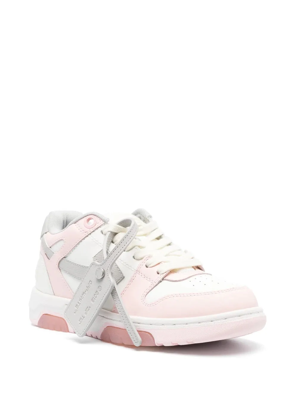 OFF-WHITE WOMEN Out Of Office Calf Leather Pink/Grey