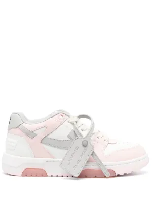 OFF-WHITE WOMEN Out Of Office Calf Leather Pink/Grey