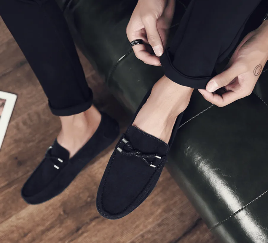 One-legged slippery lazy shoes