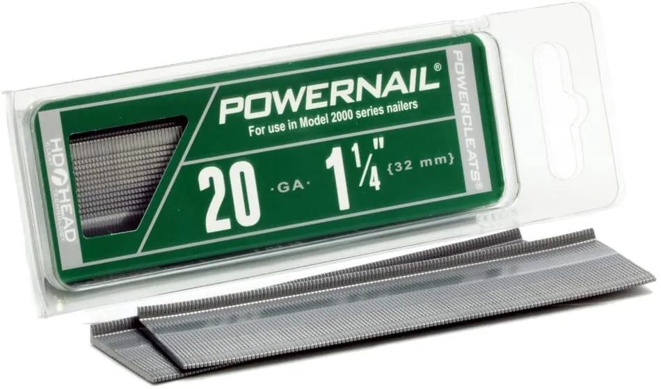 Powernail 20ga 1 1/4" HD L Cleat Flooring Nail 5000 box