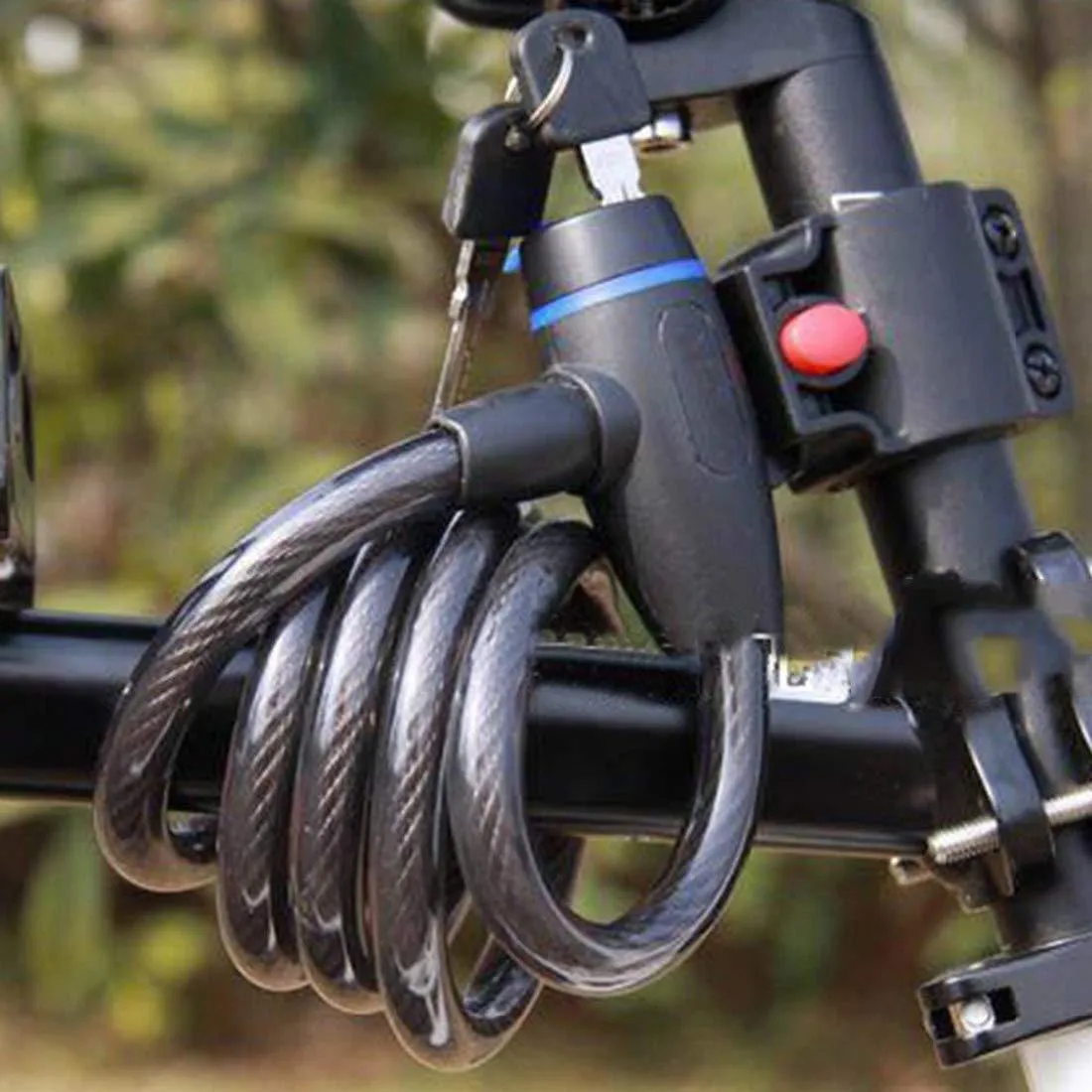 Prokick Heavy Duty Multipurpose Lock/Bicycle Cycle Bike Helmet Lock with Keys