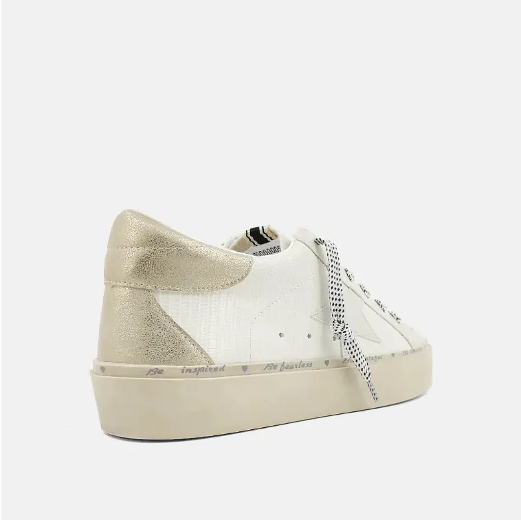 QX SHU SHOP Reba Sneakers in Bone