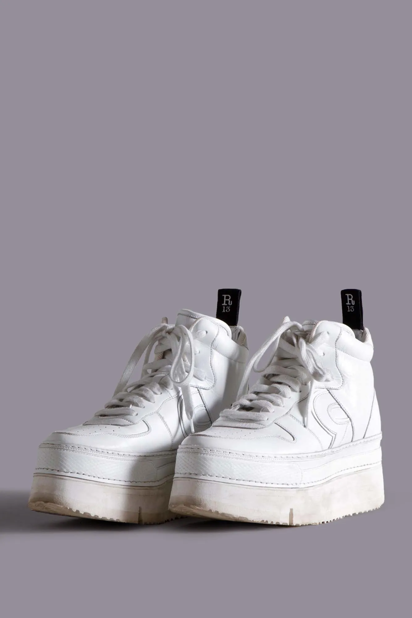 RIOT LEATHER HIGH TOP - WHITE LEATHER