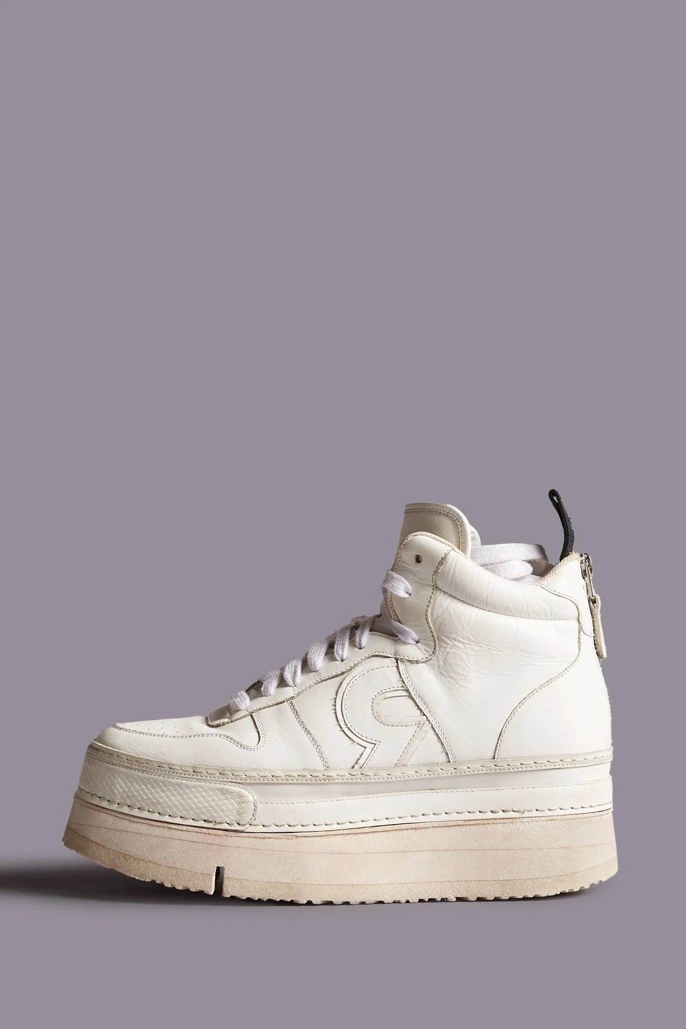RIOT LEATHER HIGH TOP - WHITE LEATHER