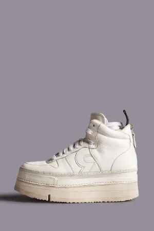 RIOT LEATHER HIGH TOP - WHITE LEATHER