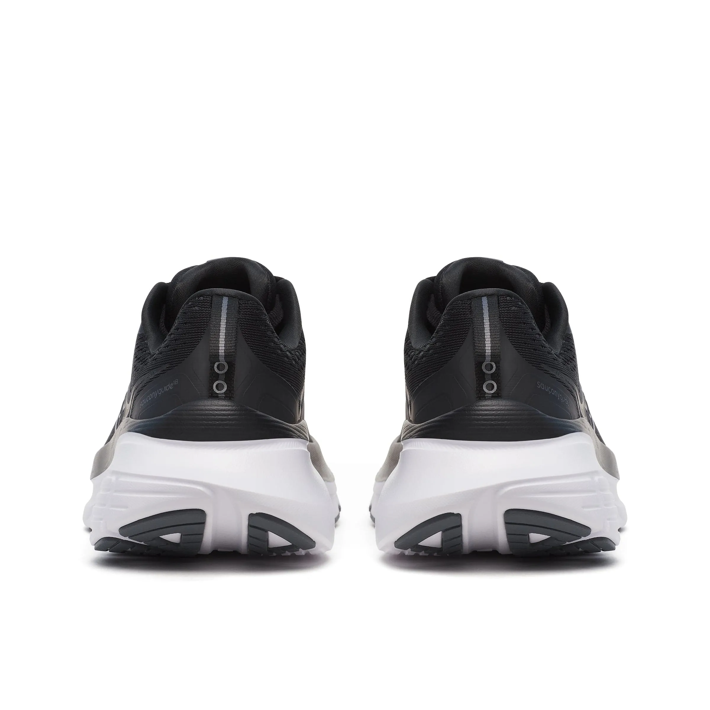 Saucony Women's Guide 18 Running Shoes in Black/White SS25
