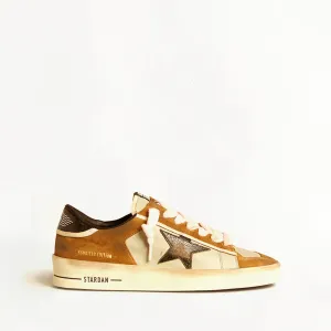 Sneakers Golden Goose Stardan Marron et Rose