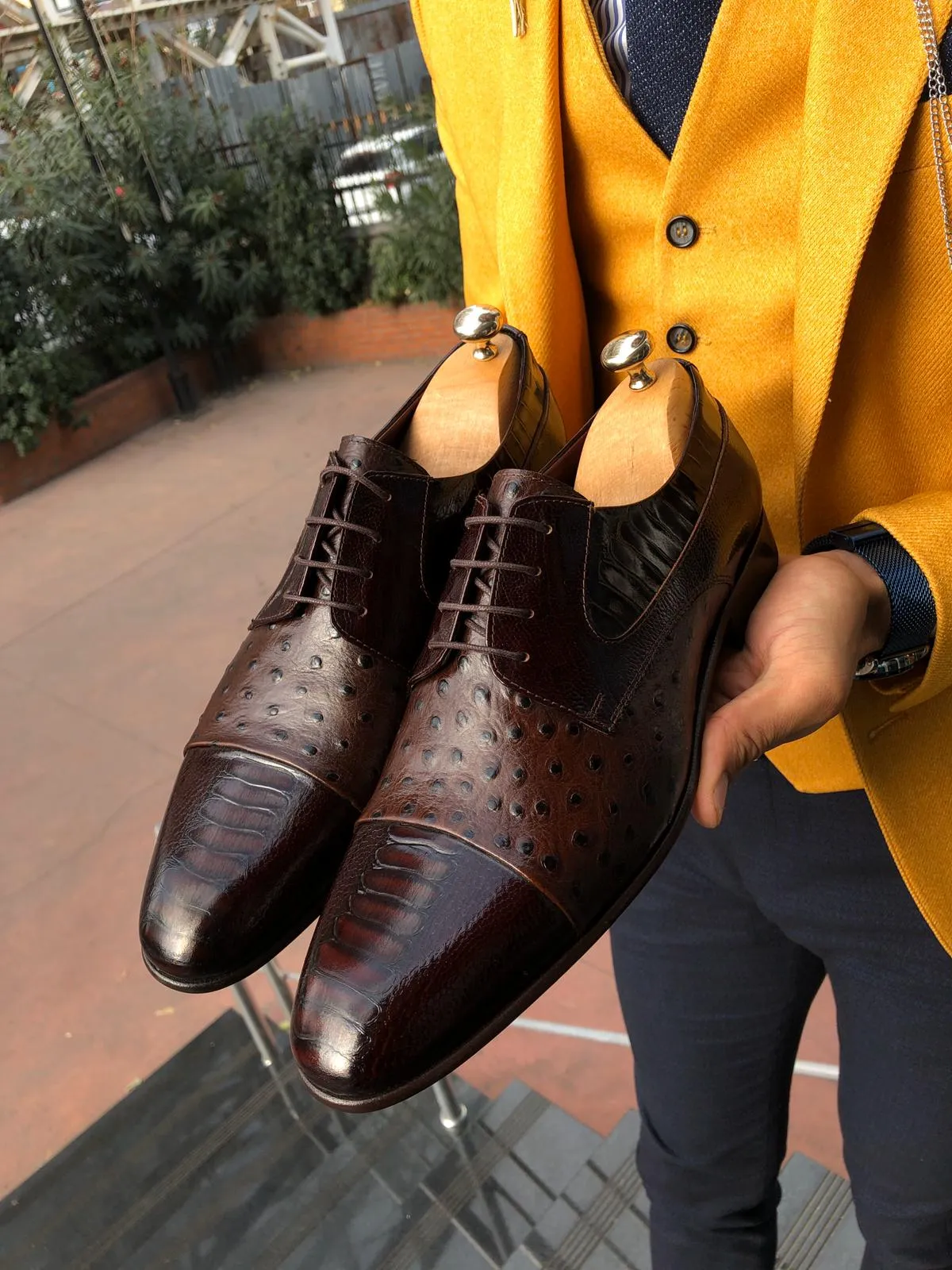 Special Edition Classic Brown Leather Sardnelli Shoes
