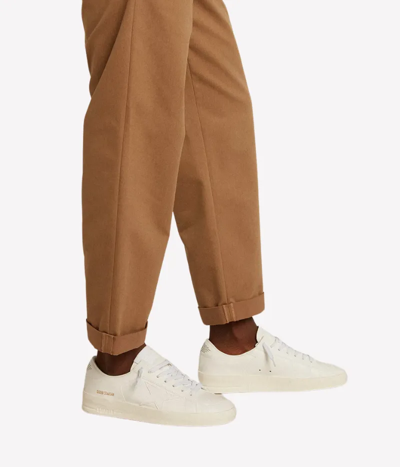 Stardan Leather Upper Sneakers in Optic