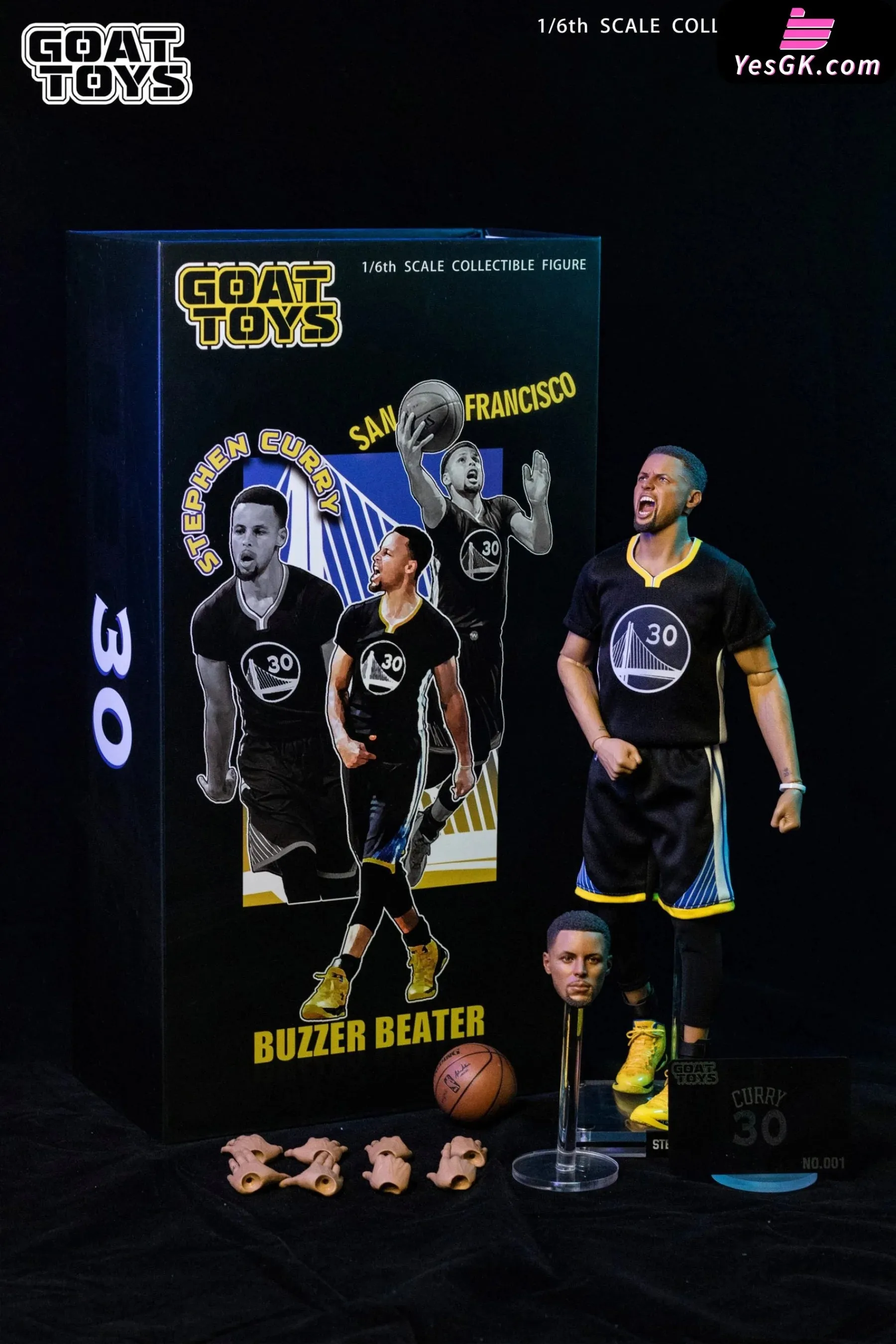 Stephen Curry Thunder Set Action Figure - Goat Toys Studio [In-Stock]