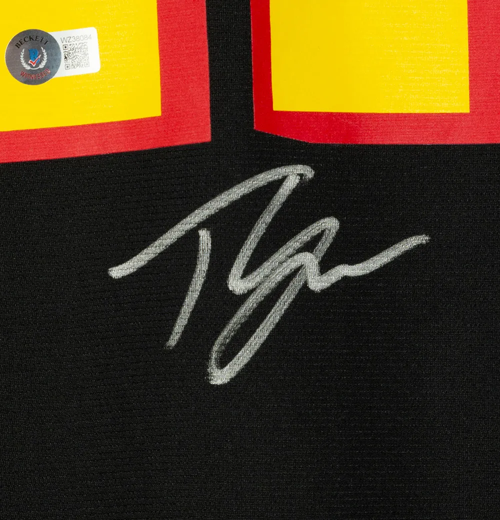 Trae Young Signed Atlanta Hawks Black Fanatics Basketball Jersey BAS ITP