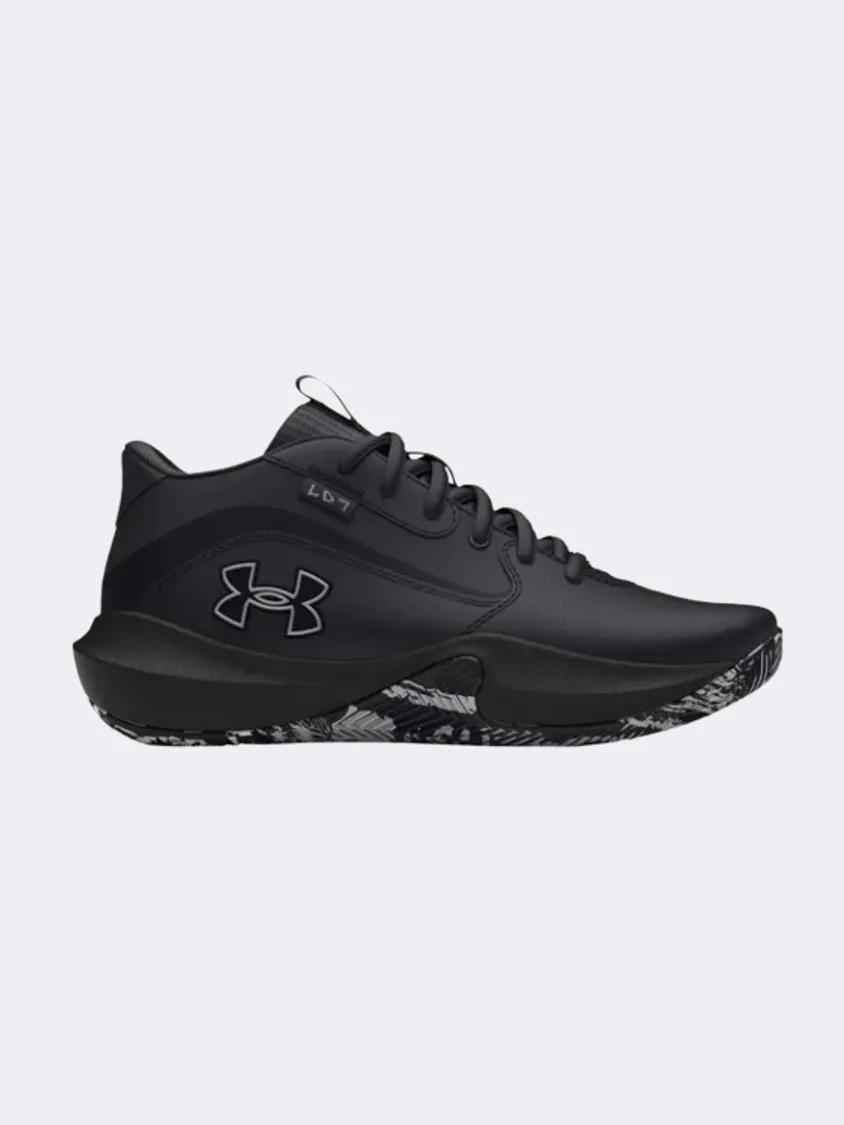 Under Armour Lockdown 7 Gs Boys Basketball Sneakers Black/Metalic Silver