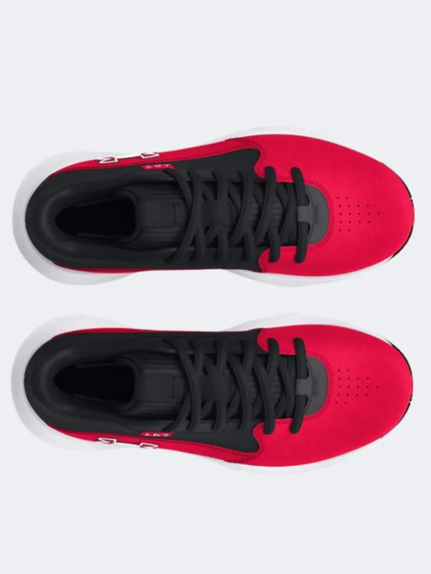 Under Armour Lockdown 7 Gs Boys Basketball Sneakers Red/Black/White