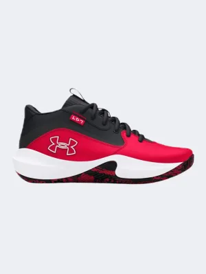 Under Armour Lockdown 7 Gs Boys Basketball Sneakers Red/Black/White