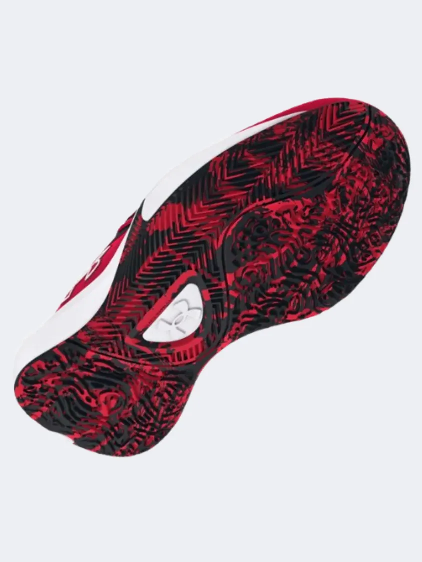Under Armour Lockdown 7 Gs Boys Basketball Sneakers Red/Black/White