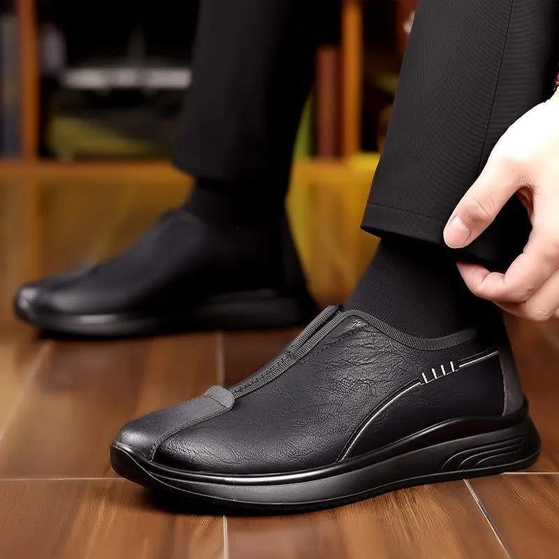 Versatile casual leather orthopedic shoes