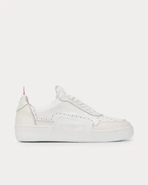 Vitello Calfskin Basketball White Low Top Sneakers