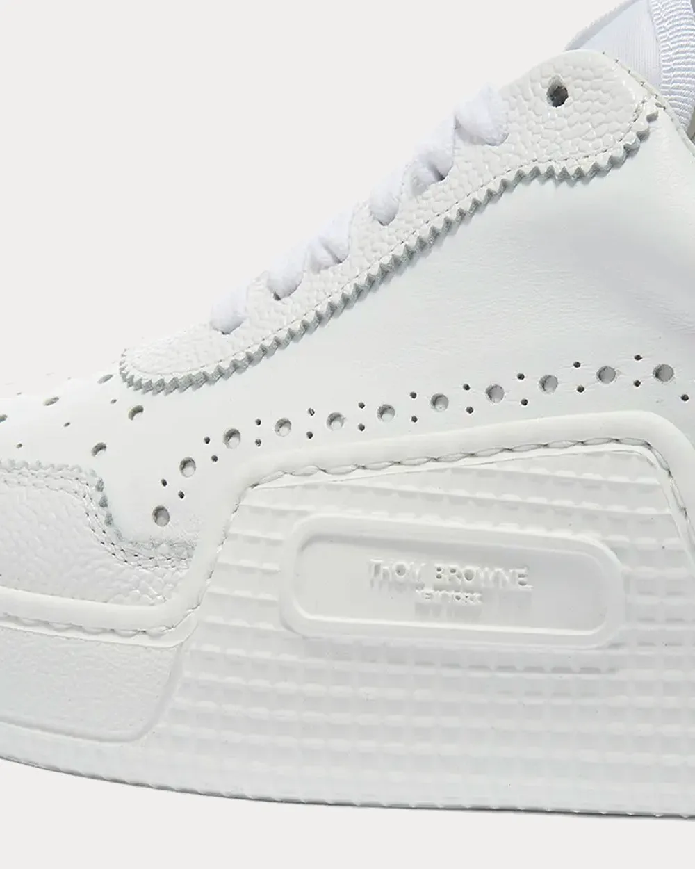 Vitello Calfskin Basketball White Low Top Sneakers