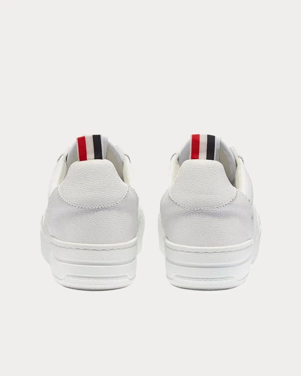 Vitello Calfskin Basketball White Low Top Sneakers
