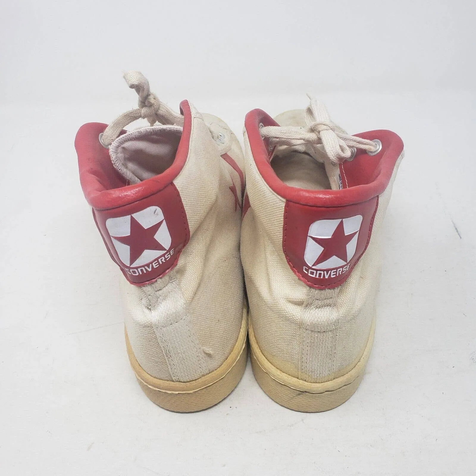 VTG 70s Converse One Star Dr J Basketball Hi Tops Sneakers Shoes Mens 13 USA Red