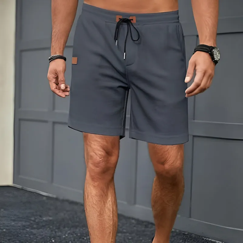 Waffle Texture Shorts – Adjustable Fit with Secure Pockets