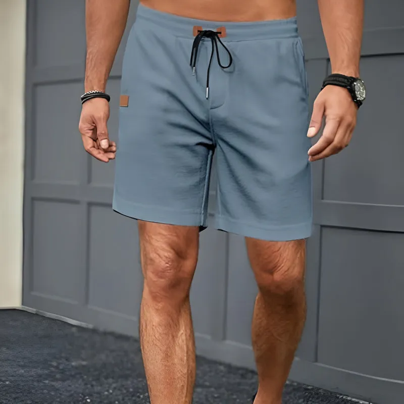 Waffle Texture Shorts – Adjustable Fit with Secure Pockets