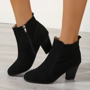 Women's Suede Deep Cut Martin Boots – Fashion Style