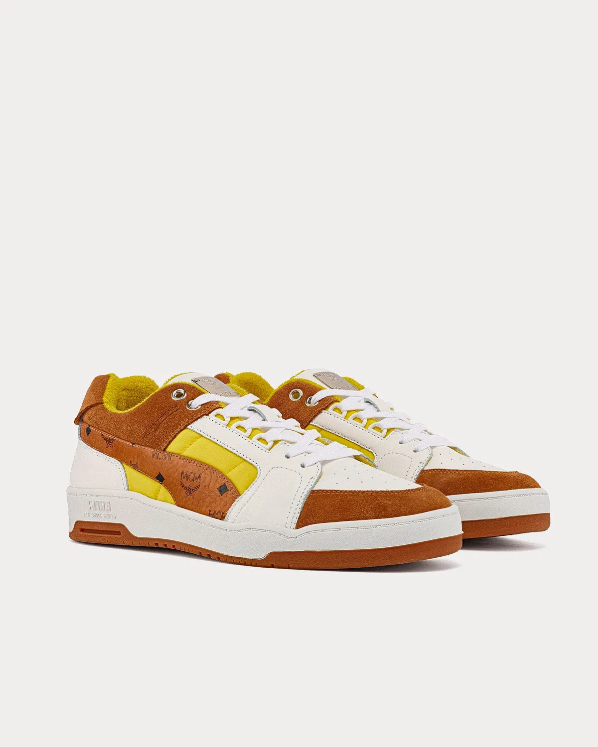 x MCM Slipstream Yellow / Bright White / Vibrant Yellow Low Top Sneakers